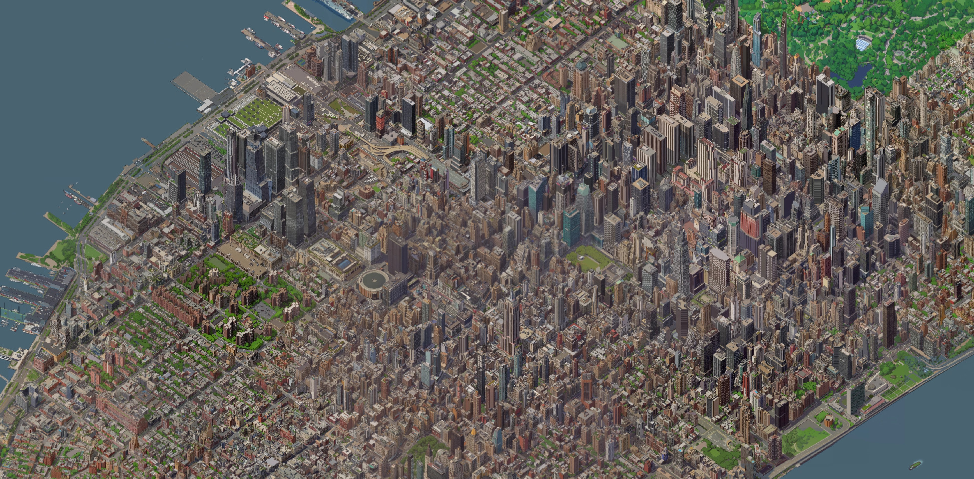 Screenshot of isometric NYC