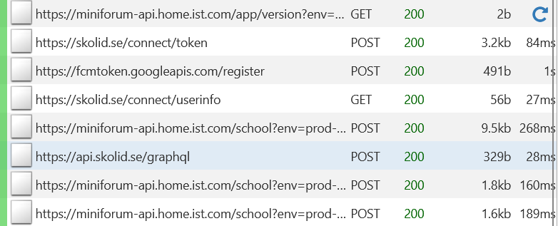 Traffic in mitmweb
